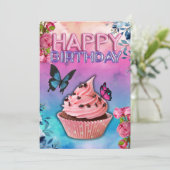 ハッピーバースデーカード(バタフライテーマ) シーズンカード (スタンド正面)