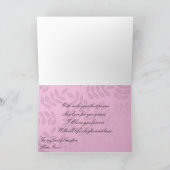 ハッピーバースデーカード – ピンクヴィンテージレース カード (内部)