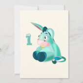 ハッピーバースデーカード – ベビーロバ – あなたの年齢/年 カード (裏面)