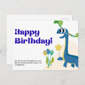 ハッピーバースデーカード ポストカード (正面/裏面)