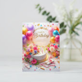 ハッピーバースデーカード ポストカード (スタンド正面)