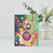 ハッピーバースデーカード ポストカード (スタンド正面)