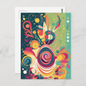 ハッピーバースデーカード ポストカード (正面/裏面)