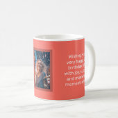 ハッピーバースデーカード（マグカルの写真付） コーヒーマグカップ (正面右)