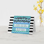 ハッピーバースデーカード、ユーモアおもしろい カード (黄色い花)