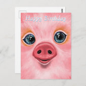 ハッピーバースデーカード – リトルベビーピグレット ポストカード (正面/裏面)