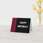 ハッピーバースデーカード(中ブランク) カード (黄色い花)