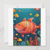 ハッピーバースデーカード - 名前と年齢を入れてオリジナルに 招待状 (裏面)