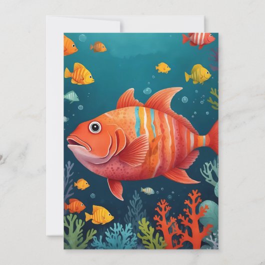 ハッピーバースデーカード - 名前と年齢を入れて 招待状 (裏面)