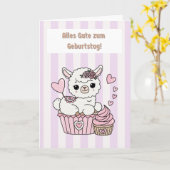 ハッピーバースデーカード 女の子 カード (黄色い花)