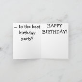 ハッピーバースデーカード：子失った猫 カード (内部)