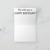 ハッピーバースデーカード(子猫付き):行こう カード (内部)