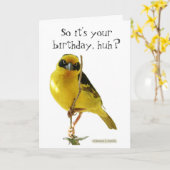ハッピーバースデーカード(彼のために) by LOLBirds カード (黄色い花)