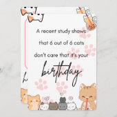 ハッピーバースデーカード 招待状 (正面/裏面)