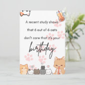 ハッピーバースデーカード 招待状 (スタンド正面)