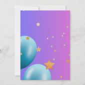 ハッピーバースデーカード 招待状 (裏面)