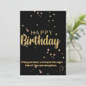 ハッピーバースデーカード 招待状 (スタンド正面)