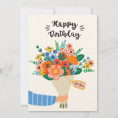 ハッピーバースデーカード 招待状 (正面)