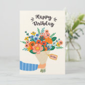 ハッピーバースデーカード 招待状 (スタンド正面)