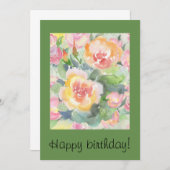 ハッピーバースデーカード 招待状 (正面/裏面)