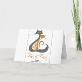 ハッピーバースデーカード（猫） カード (裏面)