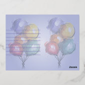 ハッピーバースデーカード 箔シーズンポストカード (裏面)