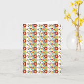 ハッピーバースデーカード | 誰にでも使えるお誕生日メッセージ カード (黄色い花)