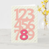 ハッピーバースデーカード、8歳 カード (黄色い花)