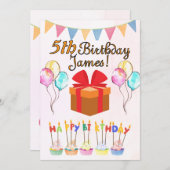 ハッピーバースデーカーパーソナライズされたド シーズンカード (正面/裏面)