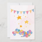 ハッピーバースデーカーパーソナライズされたド シーズンカード (裏面)