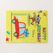 ハッピーバースデーカーピエロスターズブルーハート ジグソーパズル (横)