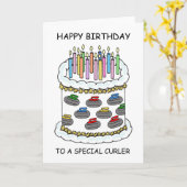 ハッピーバースデーカーリングストーン カード (黄色い花)