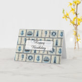 ハッピーバースデーカー航海のドをテーマ カード (黄色い花)