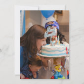 ハッピーバースデーカ子供へード  招待状 (裏面)