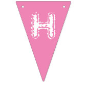 ハッピーバースデーガーリーピンクドーターフォト バンティングフラッグ (第2の旗)