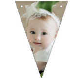 ハッピーバースデーガーリーピンクドーターフォト バンティングフラッグ (第1の旗)