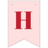 ハッピーバースデーガーリー赤面ピンクレッド誕生日 バンティングフラッグ (第2の旗)