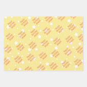 ハッピーバースデーガールズネームパステルスターズ3 ラッピングペーパーシート (正面3)