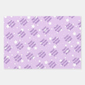 ハッピーバースデーガールズネームパステルスターズ3 ラッピングペーパーシート (正面2)