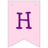 ハッピーバースデーガールズユニコーンカップケーキ バンティングフラッグ (第2の旗)