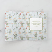 ハッピーバースデーガールタブビーキャットワイドアイズフローラ カード (内部)