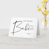 ハッピーバースデーガールフレンドへのベビーギフト カード (黄色い花)