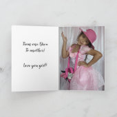 ハッピーバースデーガールフレンド カード (内部)