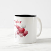 ハッピーバースデーガールマグデザイン ツートーンマグカップ (正面右)