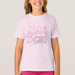 ハッピーバースデーガール子供用Tシャツ - かわいい誕生日パーティーT Tシャツ