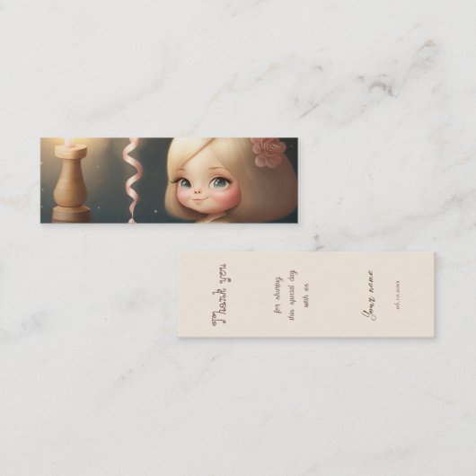 ハッピーバースデーガール01 スキニー名刺 (正面/裏面)