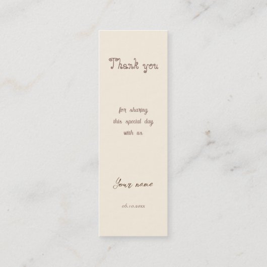 ハッピーバースデーガール01 スキニー名刺 (裏面)