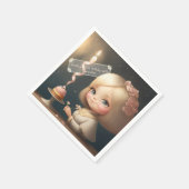 ハッピーバースデーガール01 スタンダードカクテルナプキン (角)