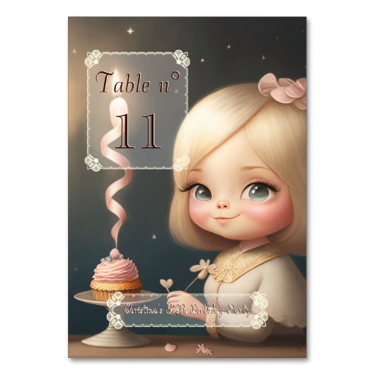 ハッピーバースデーガール01 テーブルナンバー (裏面)