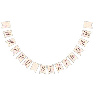 ハッピーバースデーガール01 バンティングフラッグ